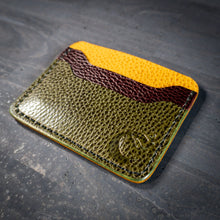 Load image into Gallery viewer, Aces 4 Slot Card Holder in Dollaro Yellow/Maroon/Olive
