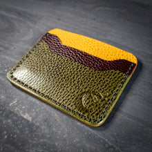 Load image into Gallery viewer, Aces 4 Slot Card Holder in Dollaro Yellow/Maroon/Olive
