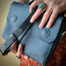 Load image into Gallery viewer, Lu23 Satchel in Sapphire Blue