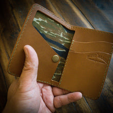 Load image into Gallery viewer, The Naks in Conceria Walpier Buttero Whiskey brown and Tiger Camouflage