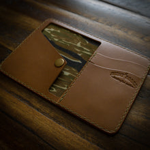 Load image into Gallery viewer, The Naks in Conceria Walpier Buttero Whiskey brown and Tiger Camouflage