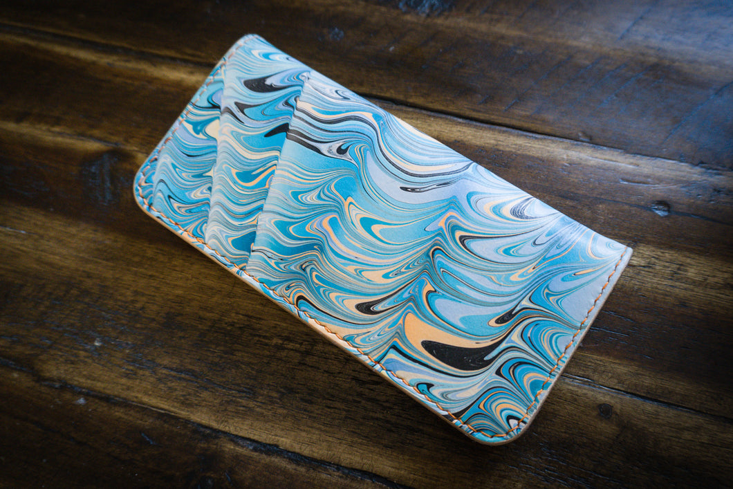 The Crow | Women’s Wallet in Marbled And Natural Vegtan