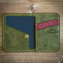 Load image into Gallery viewer, The Naks 3.0 in Black Montebelle calf skin and Olive Green/Maroon Bad alassi Carlo Pueblo (black, marooon, olive)